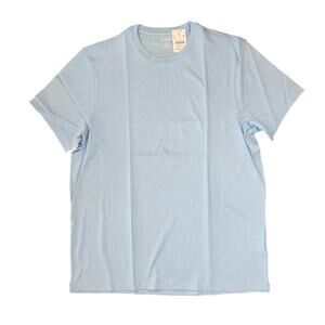 NWT J. Crew Men's Serenity Blue Washed Jersey Crewneck Tee - SIZE LARGE